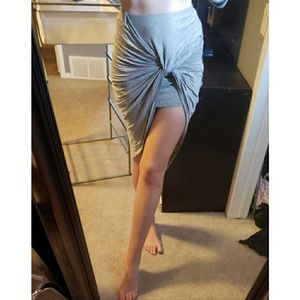 NWT Twik Grey high-low skirt